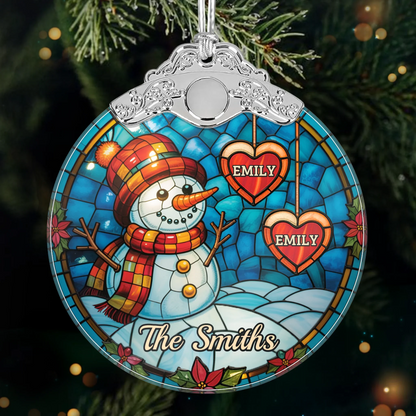 Custom Acrylic Ornament - Personalized Christmas Birthday Gifts For Mom, Dad, Kids - Merry Little Family