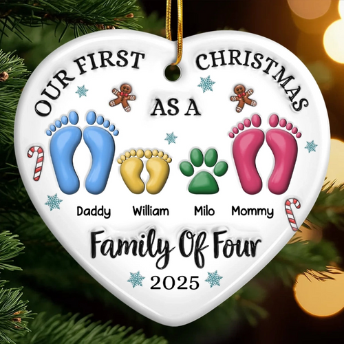 Custom Acrylic Ornament - Personalized Christmas Birthday Gifts For Mom, Dad, Kids - Together We Are Stronger