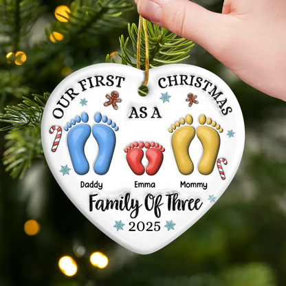 Custom Acrylic Ornament - Personalized Christmas Birthday Gifts For Mom, Dad, Kids - Together We Are Stronger