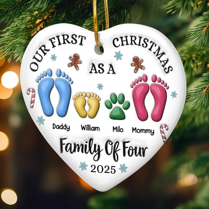 Custom Acrylic Ornament - Personalized Christmas Birthday Gifts For Mom, Dad, Kids - Together We Are Stronger