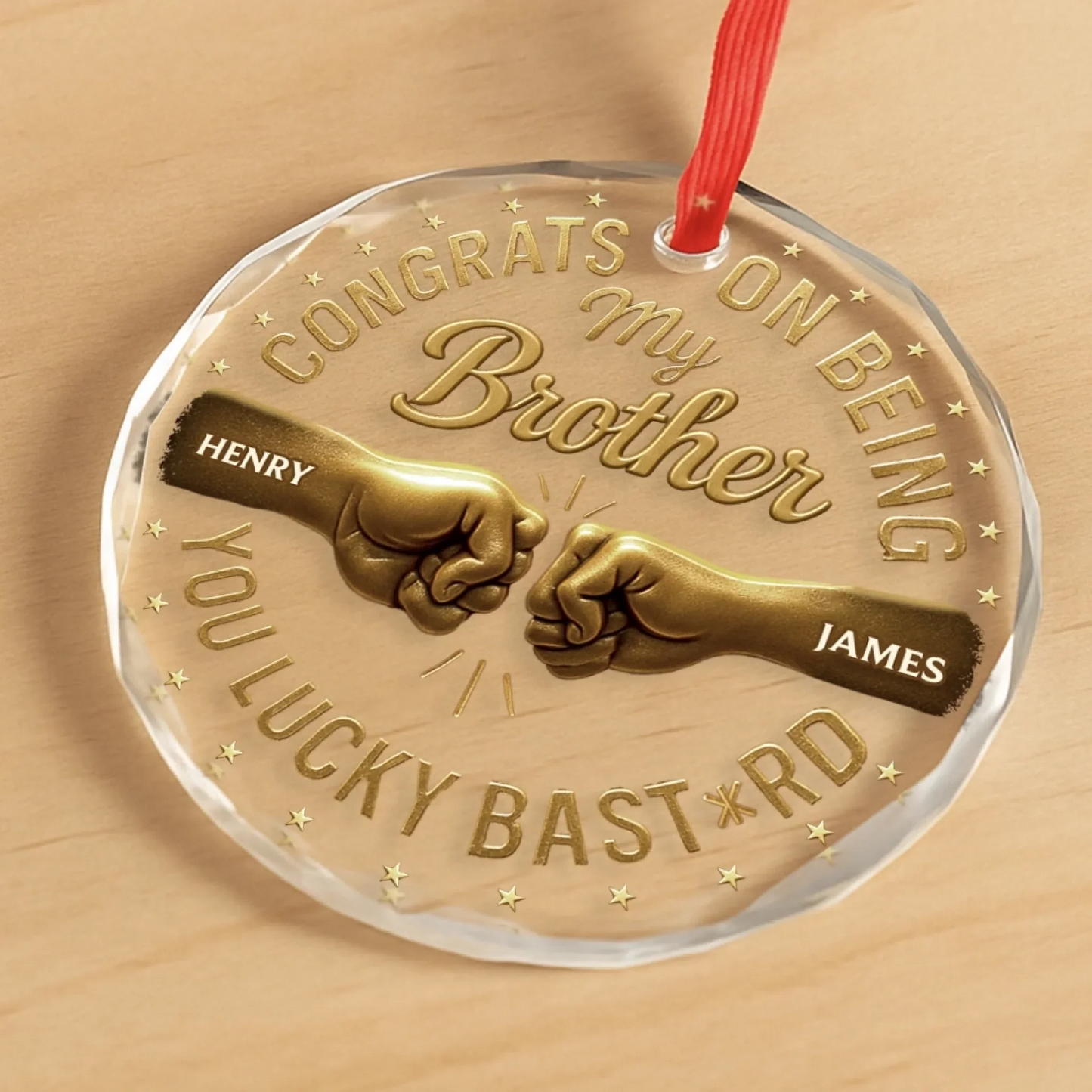 Best Gift Is You - Personalized Acrylic Circle Ornament