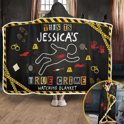 Custom Snuggle Blanket, Hoodie Blanket - Personalized Halloween Birthday Gifts For Best Friends, Family, Coworker, Work Bestie - Serial Snacker, Serial Watcher