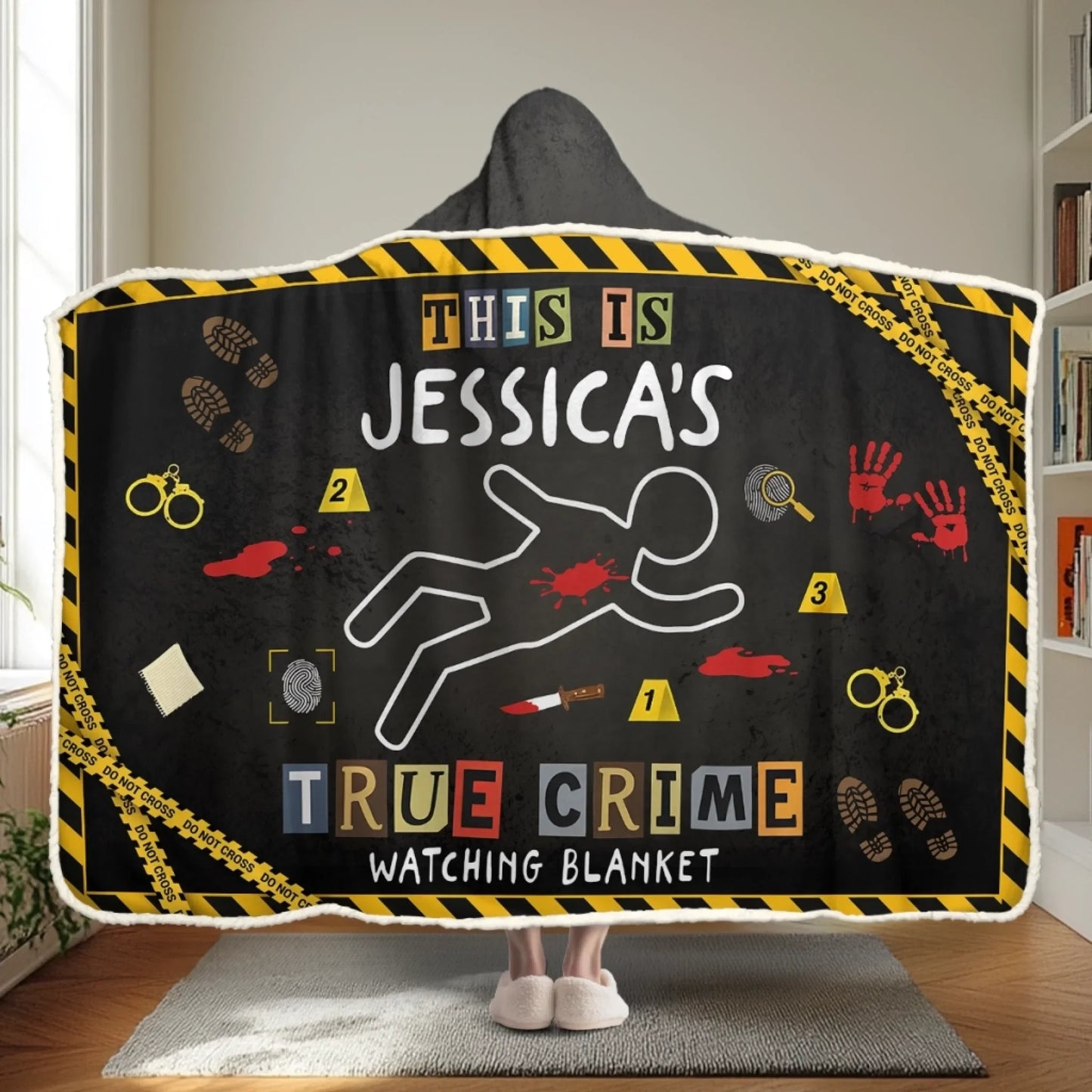 Custom Snuggle Blanket, Hoodie Blanket - Personalized Halloween Birthday Gifts For Best Friends, Family, Coworker, Work Bestie - Serial Snacker, Serial Watcher