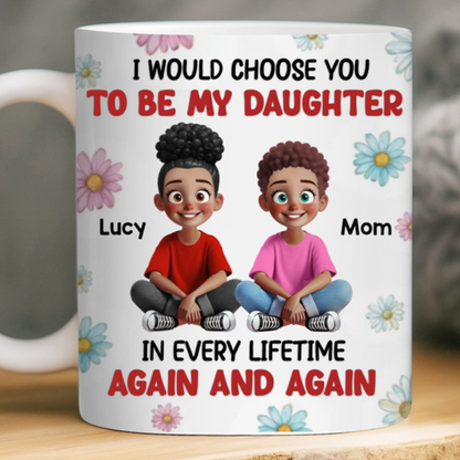 Custom Mug - Personalized Birthday Gifts For Mom, Daughter - A Circle Of Endless Love