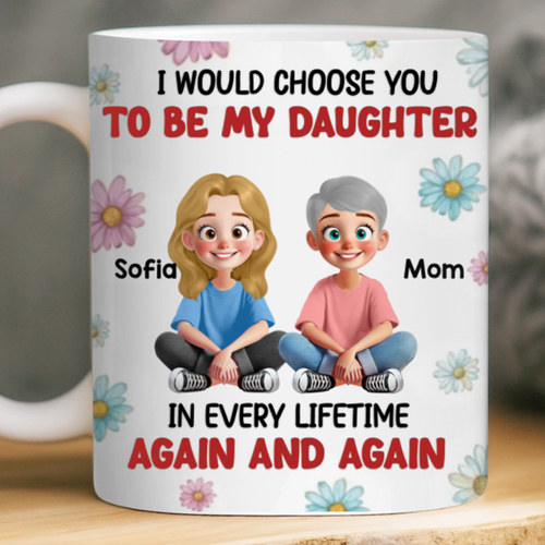 Custom Mug - Personalized Birthday Gifts For Mom, Daughter - A Circle Of Endless Love