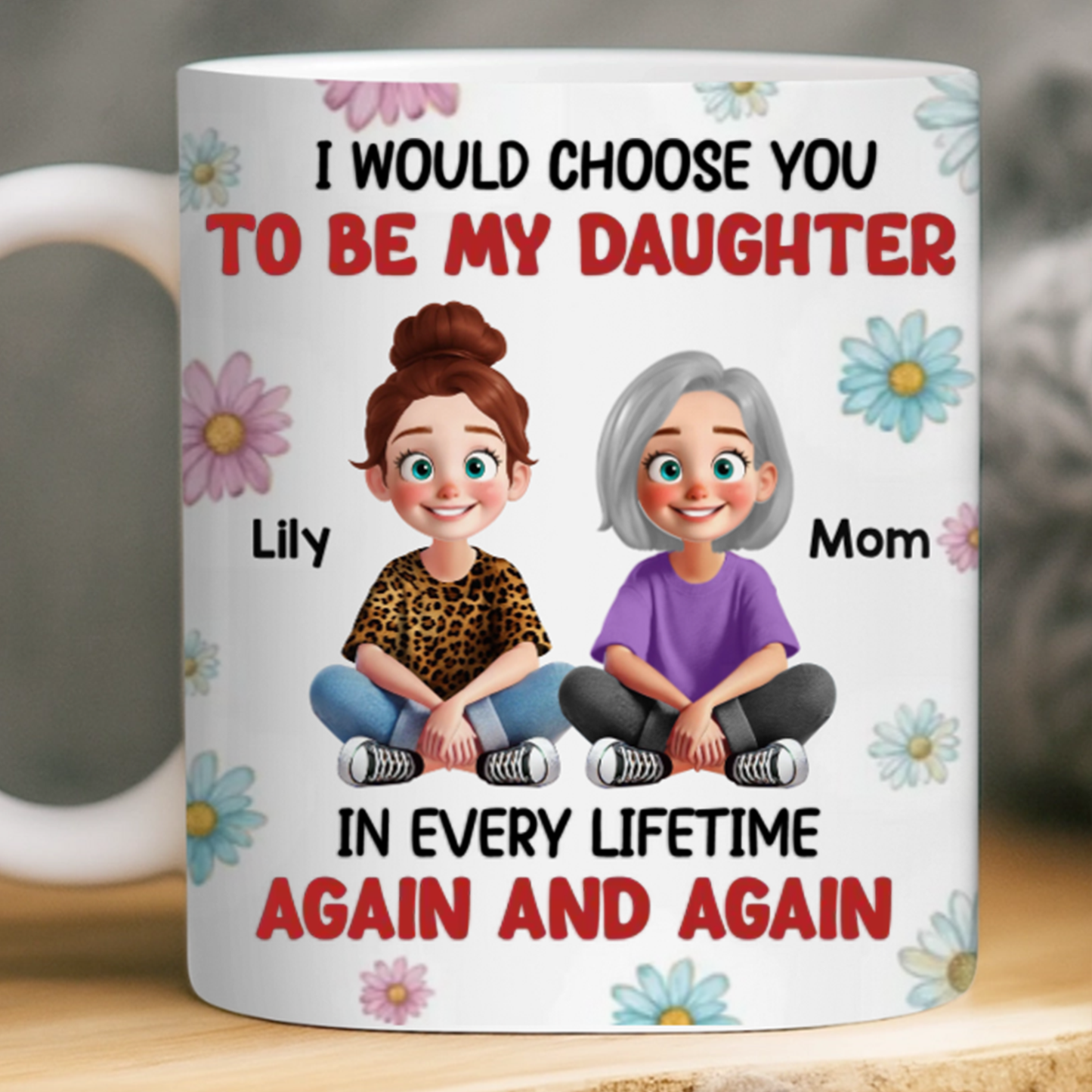 Custom Mug - Personalized Birthday Gifts For Mom, Daughter - A Circle Of Endless Love