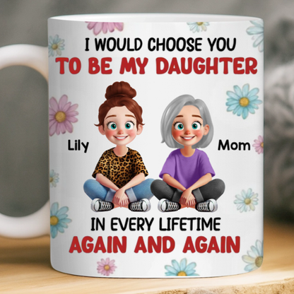 Custom Mug - Personalized Birthday Gifts For Mom, Daughter - A Circle Of Endless Love