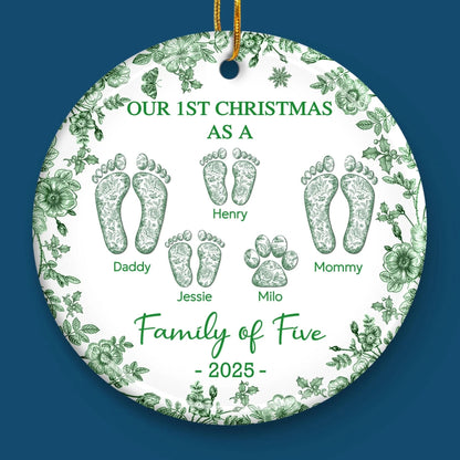 Custom Acrylic Ornament - Personalized Christmas Birthday Gifts For Mom, Dad, Kids - Love Wrapped In Christmas Joy