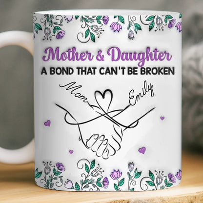 Custom Mug - Personalized Birthday Gifts For Mom, Daughter - Love Passed From Heart To Heart
