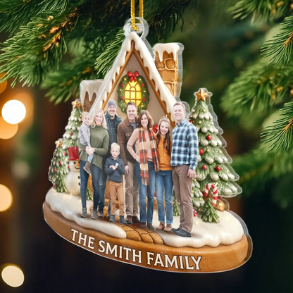 Christmas Sparkles With Love At Home - Personalized Acrylic Ornament