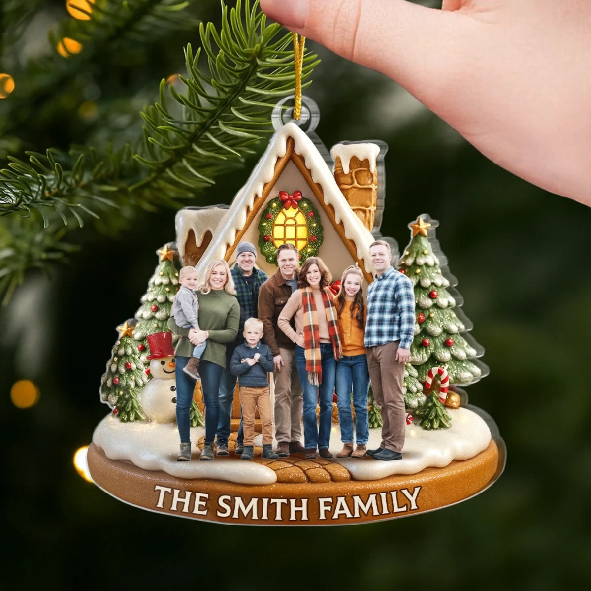 Christmas Sparkles With Love At Home - Personalized Acrylic Ornament