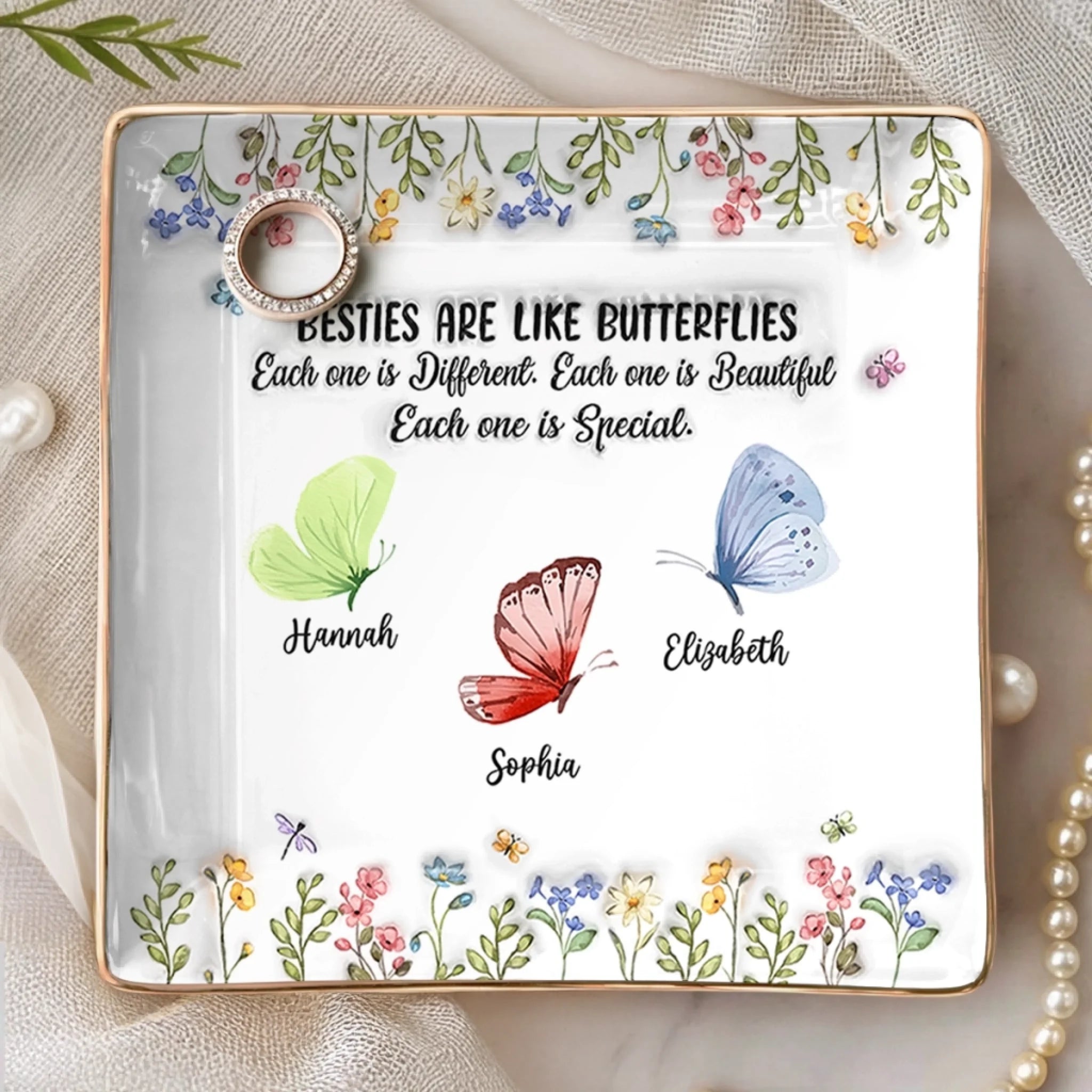 Gia Đình - Bà, Mẹ, Dì Hướng Dương - Món Quà Sinh Nhật Yêu Thương Cho Mẹ, Bà, Bà - Đĩa Nhẫn Cá Tính