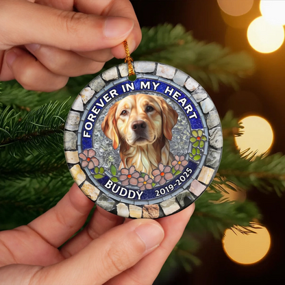 Paw Prints Stay Within Our Hearts - Personalized Acrylic Ornament