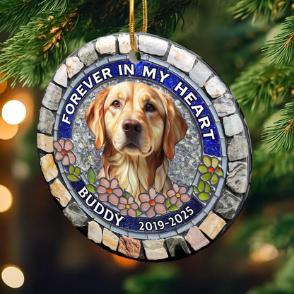 Paw Prints Stay Within Our Hearts - Personalized Acrylic Ornament