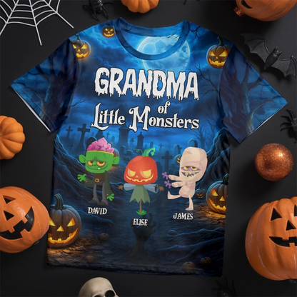 Custom Unisex T-shirt - Personalized Halloween Birthday Gifts For Mom, Grandma - Spooky Season Vibes Only