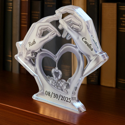 Anniversary Wedding Gifts For Husband And Wife, Him And Her - Love’s Perfect Match - Personalized Acrylic Plaque