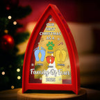 Custom First Christmas LED Tabletop Lantern Light - Personalized Christmas Birthday Gifts For Mom, Dad, Brother, Sister, Kids - Sparkle Of Beginnings
