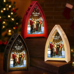 Custom Photo LED Tabletop Lantern Light - Personalized Christmas Birthday Gifts For Mom, Dad, Brother, Sister, Kids - Joyful Moments Wrapped In Warmth