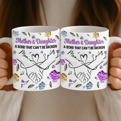 Custom Mug - Personalized Birthday Gifts For Mom, Daughter - Heart Full Of You