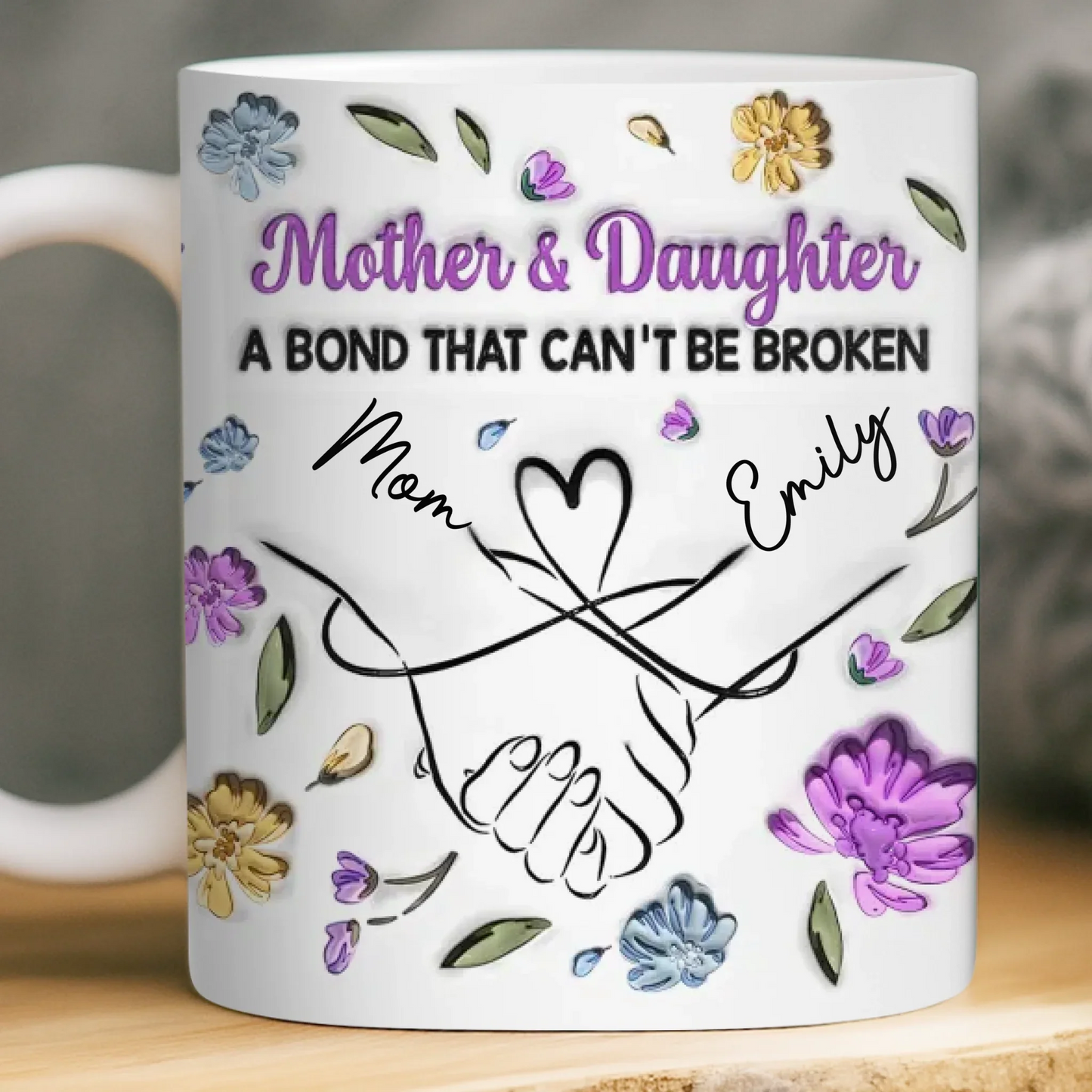 Custom Mug - Personalized Birthday Gifts For Mom, Daughter - Heart Full Of You