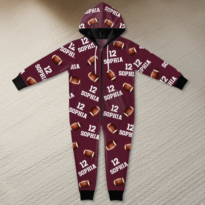 Custom Adult Onesie - Personalized Christmas Birthday American Football Gifts For Football Lovers, Sports Fans, Sports Lovers - Stay In The Zone
