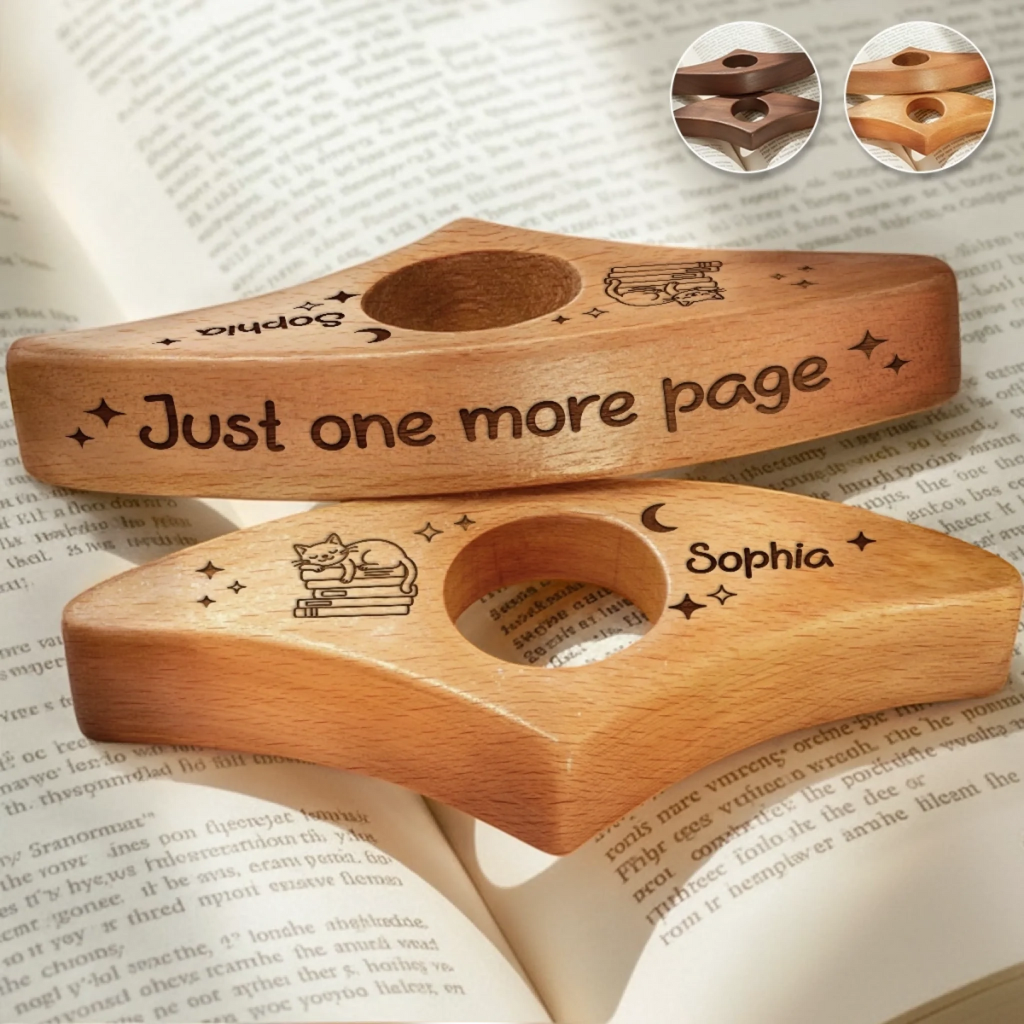 Custom Book Page Holder - Personalized Christmas Bookish Gifts For Book Lovers, Bookworms, Readers - Dreams Begin Between The Pages