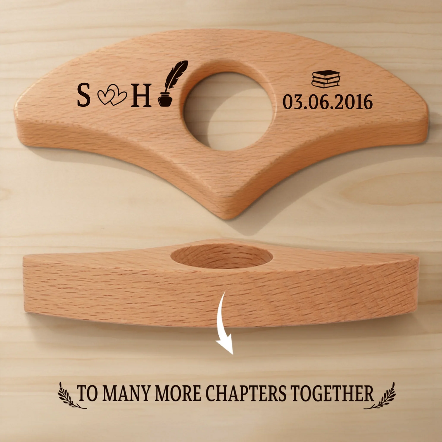 Custom Book Page Holder - Personalized Christmas Bookish Gifts For Husband And Wife, Book Lovers, Bookworms, Readers - Lost In Stories Found In Words