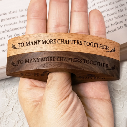 Custom Book Page Holder - Personalized Christmas Bookish Gifts For Husband And Wife, Book Lovers, Bookworms, Readers - Lost In Stories Found In Words