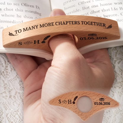 Custom Book Page Holder - Personalized Christmas Bookish Gifts For Husband And Wife, Book Lovers, Bookworms, Readers - Lost In Stories Found In Words