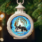 Custom Candlelight Lantern Ornament - Personalized Pet Christmas Memorial Sympathy Gifts For Dogs, Cats - Pawprints Forever In My Heart