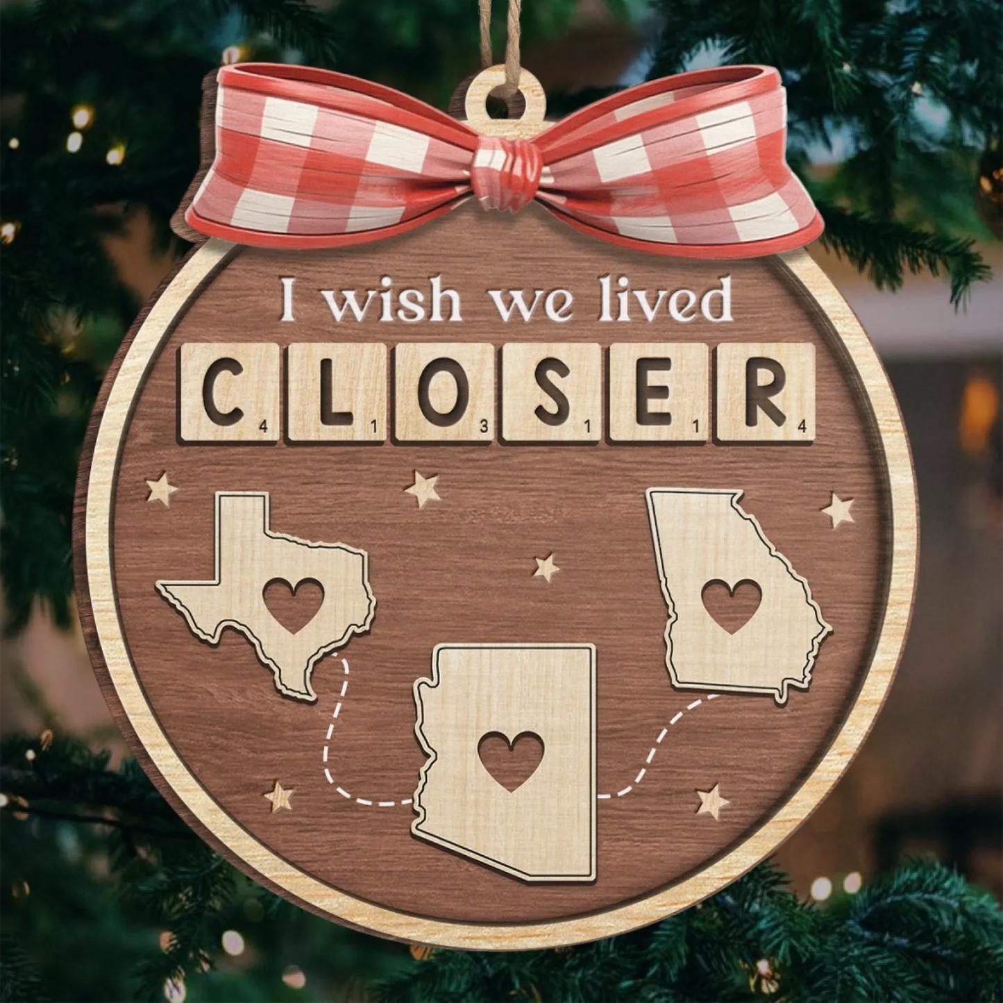 Gia Đình - Hồng Y Mẹ Bố Bà Ông Nội Hồng Y Vòng Tròn Trang Trí