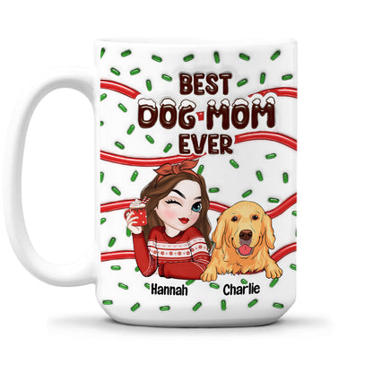 Best Dog Mom Cake - Personalized Custom 3D Inflated Effect Mug