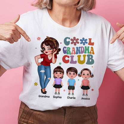 Cool Grandma Club Personalized Shirt, Gift For Grandma