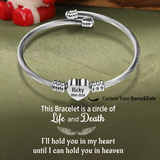 Personalized Name&Date Memorial Bracelet