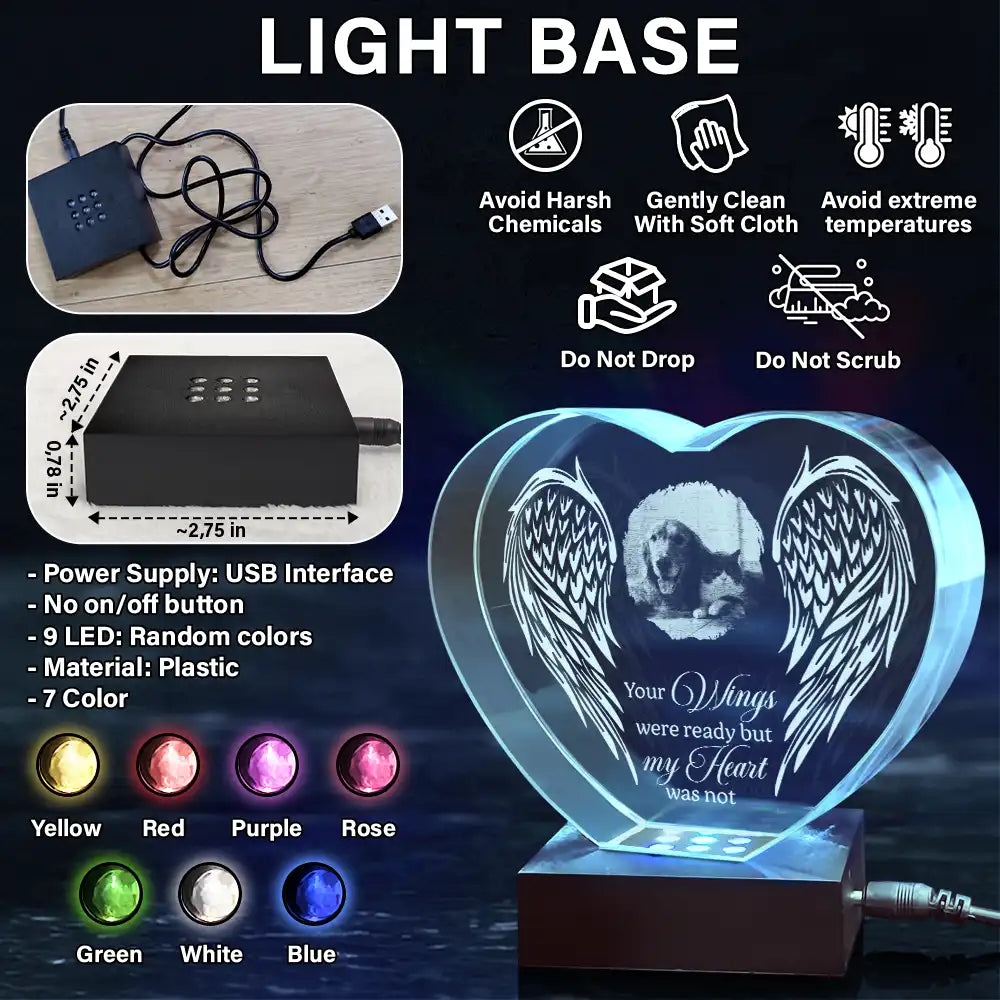 Custom Photo If Love Could Have Saved You - Personalized Crystal Heart