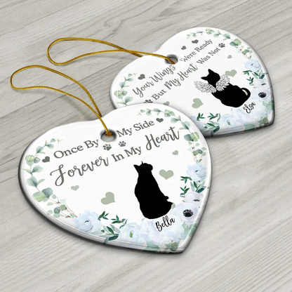 Memorial Not All Angels Have Wings Some Have Whiskers - Personalized Heart Acrylic Ornament