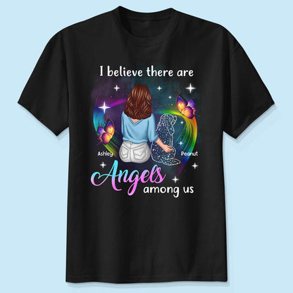 Angels Among Us Dog Memorial Personalized Shirt