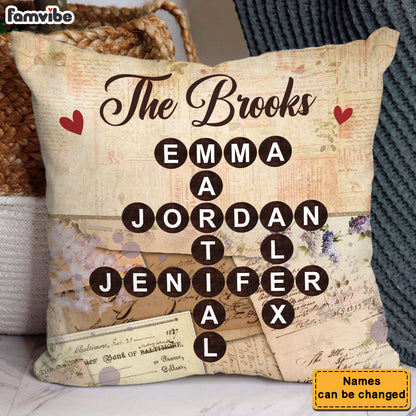 Personalized Crossword Name Gift For Family Decor Pillow 36427 Mockup 5