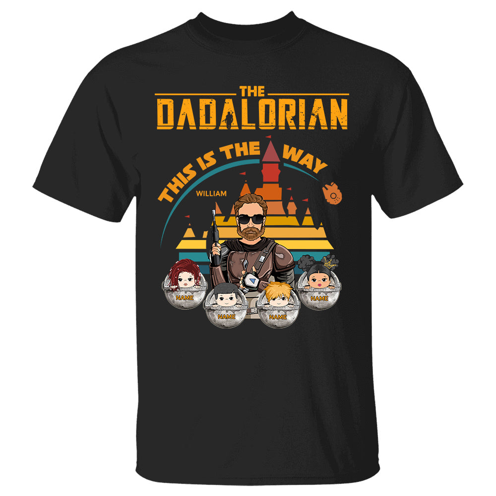 The Dadalorian This Is The Way - Personalized Shirt For Dad