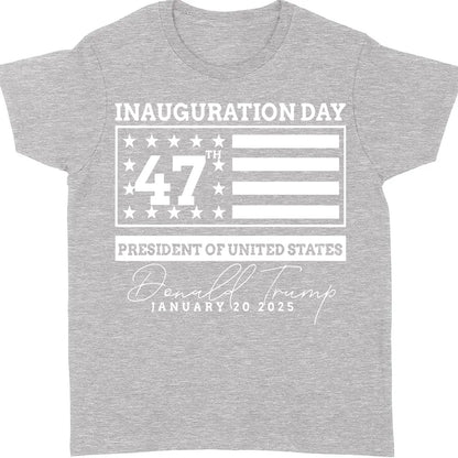 Election Inauguration Day, Trump 47th President Shirt, President Trump Won Shirt Dark T1698 - GOP