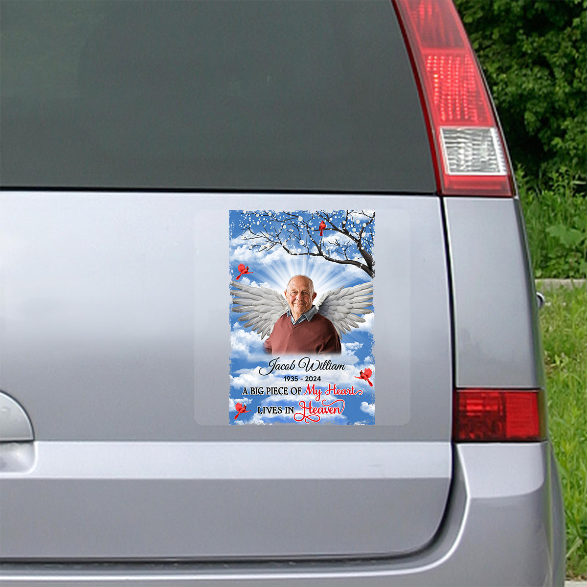 Big Piece Of My Heart Memorial Personalized Car Decal