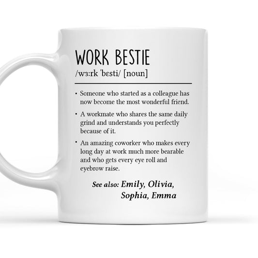 Work Bestie - Personalized Custom Coffee Mug