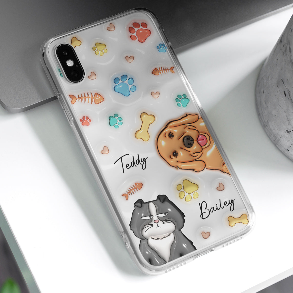 My Lovely Fur Babies Ver Pet - Personalized Custom 3D Inflated Effect Phone Case