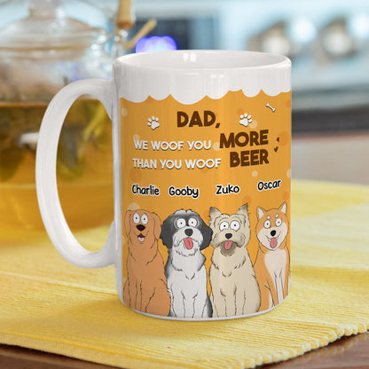 More Than You Woof Beer - Personalized Custom Coffee Mug