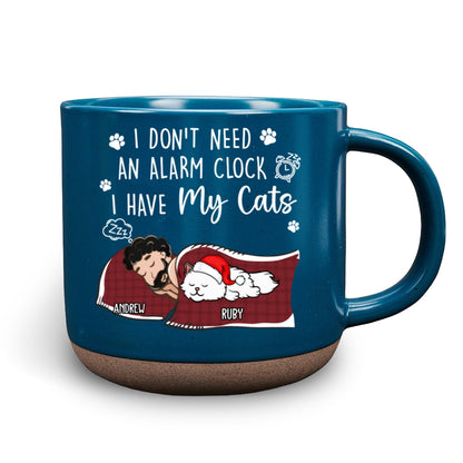 My Cat Alarm Clock - Personalized Custom Pottery Mug