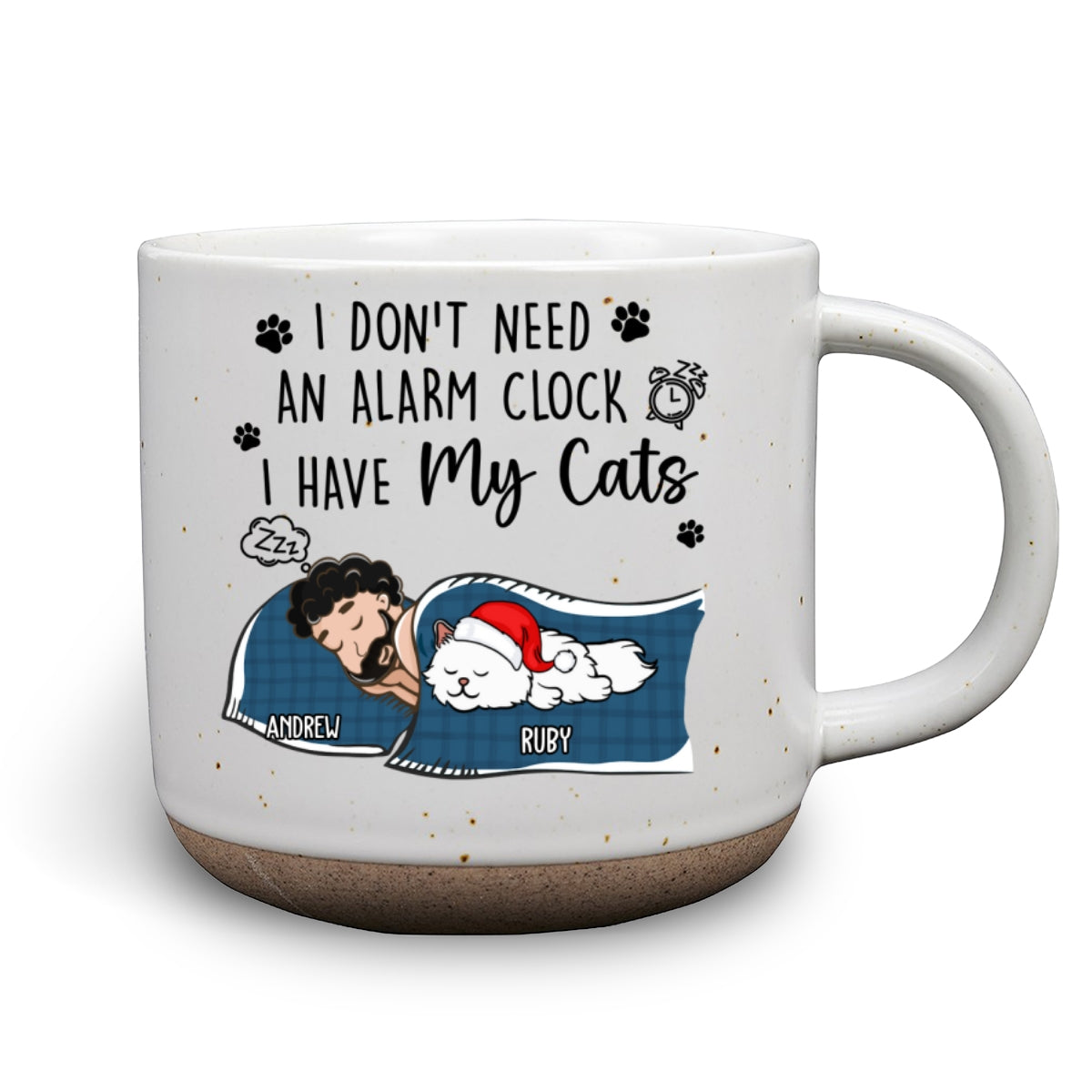 My Cat Alarm Clock - Personalized Custom Pottery Mug