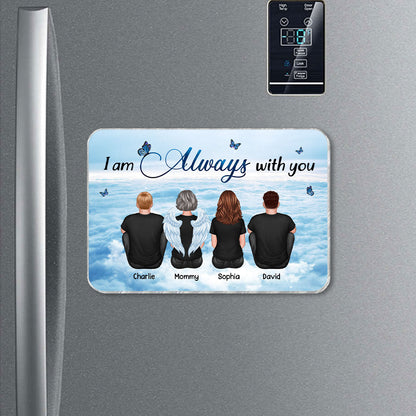 Always With You Sky Family Memorial Personalized Acrylic Fridge Magnet, Remembrance Gift, Sympathy Gift