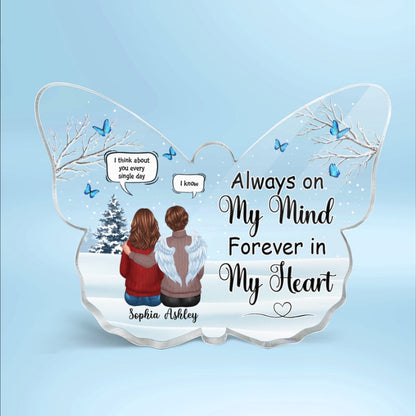 Family Memorial Conversation Personalized Butterfly Acrylic Plaque