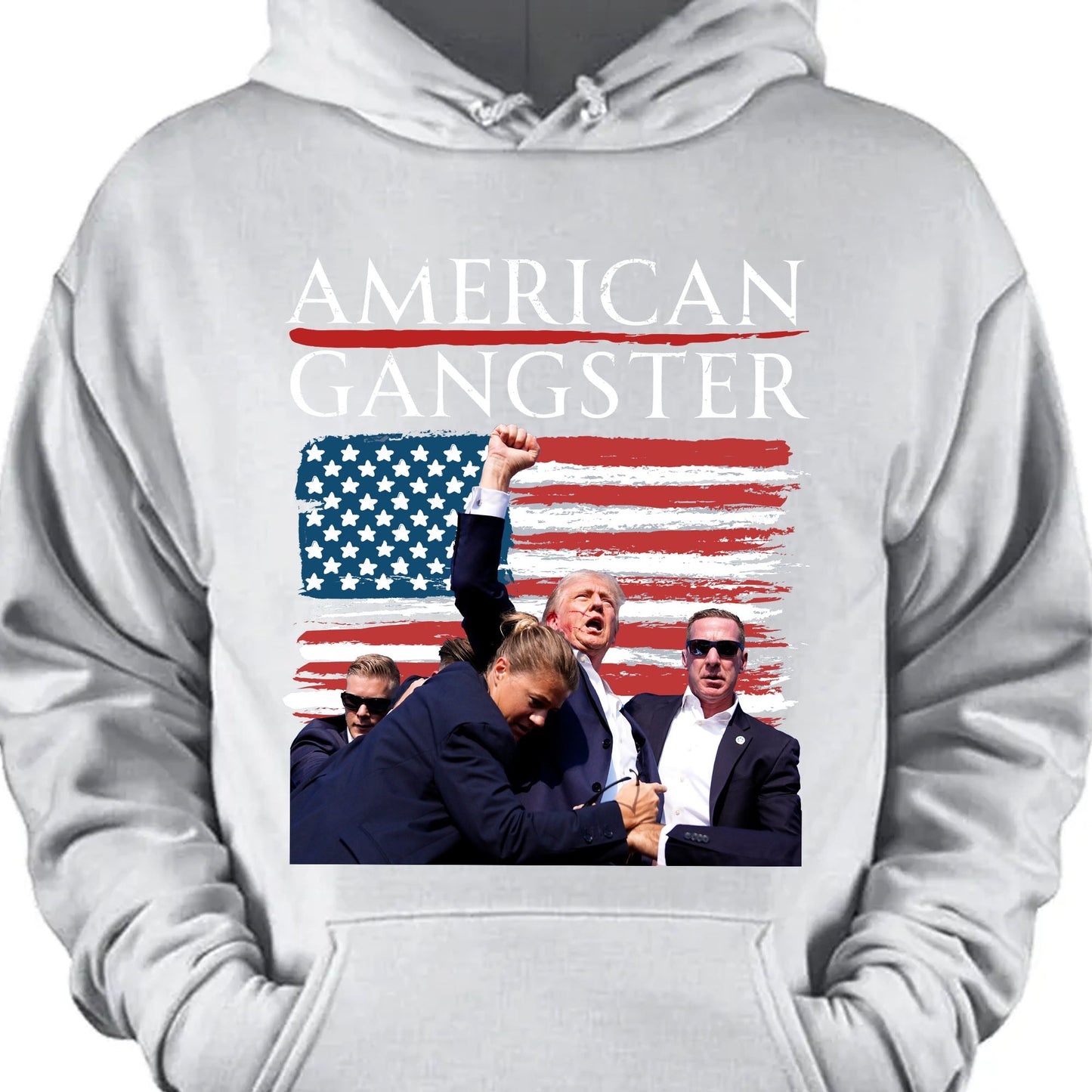 Trump American Gangster | Trump Fight 2024 Shirt Pennsylvania Rally | Trump Fight Shirt Dark C1144 - GOP