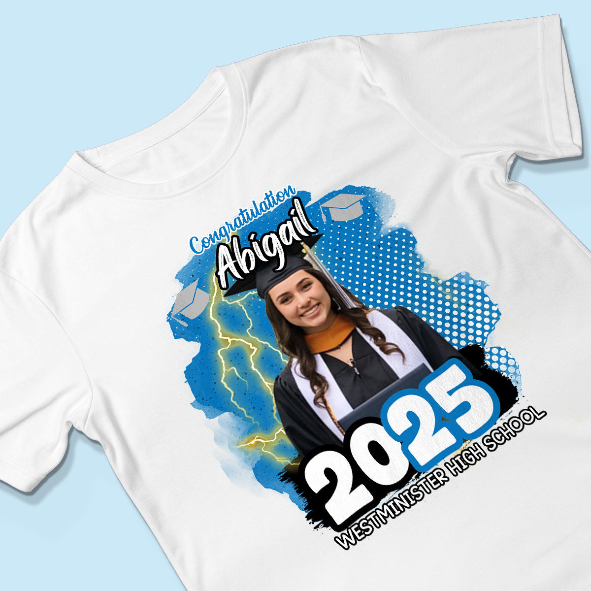Personalized Congratulations Graduation Family Matching Shirt, Eco-Friendly Print Type, 100% Cotton Shirt
